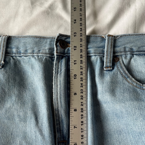 Old Navy Men's Straight Light Wash Blue Jeans 38x32 Western Rodeo Stampede Denim - Picture 12 of 15